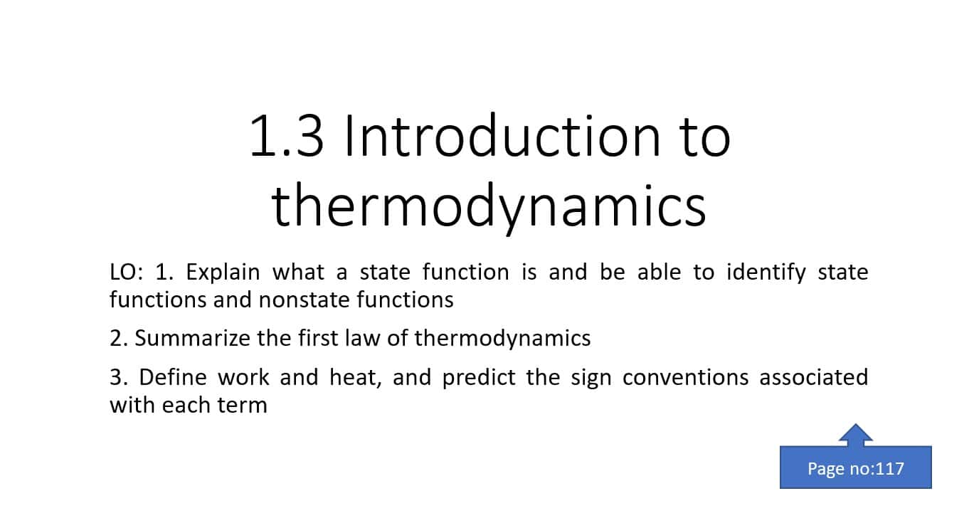 درس Introduction to thermodynamics الكيمياء الصف العاشر - بوربوينت