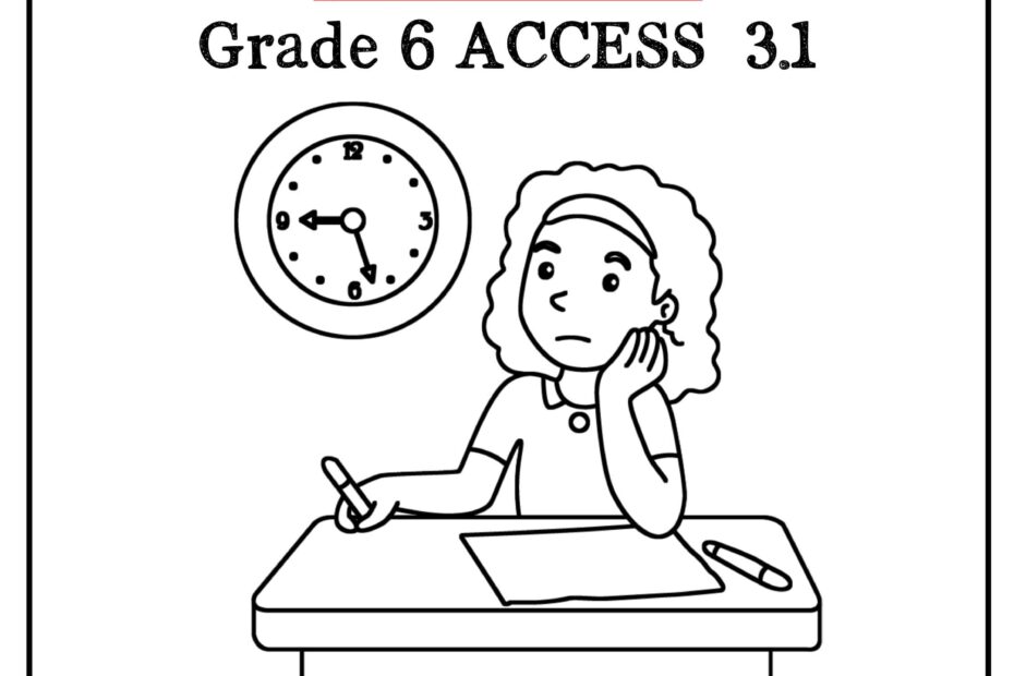 ورقة عمل Revision Task 2 اللغة الإنجليزية الصف السادس Access