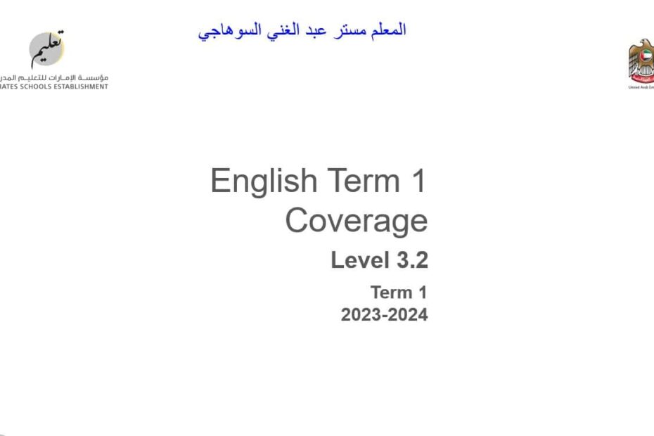 تدريبات للامتحان النهائي اللغة الإنجليزية الصف السادس - بوربوينت