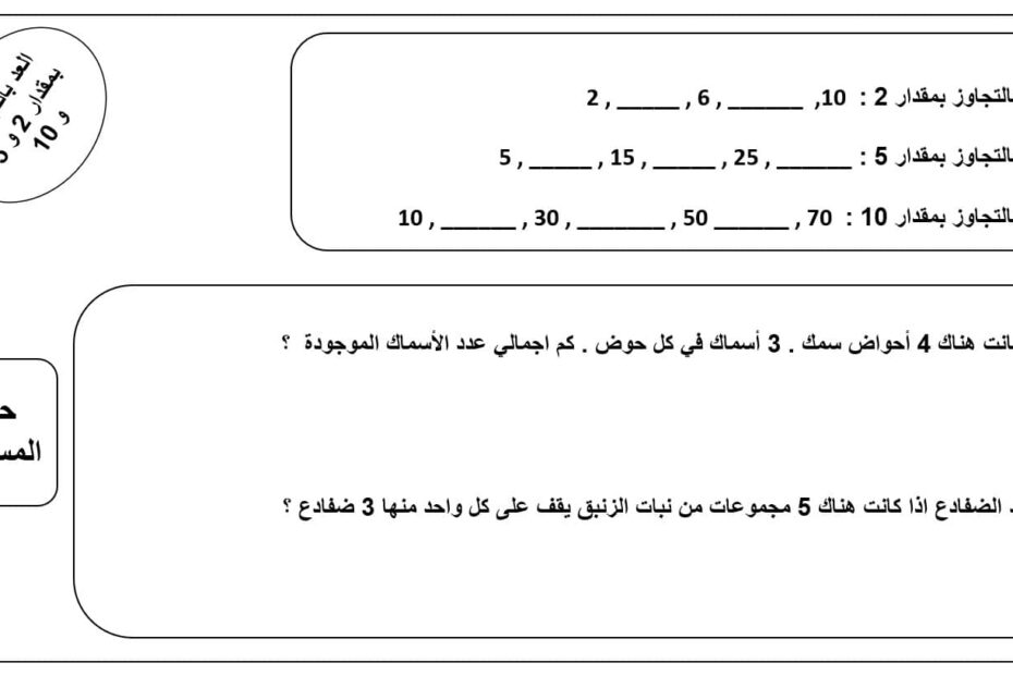 أوراق عمل امتحان الرياضيات المتكاملة الصف الثاني - بوربوينت