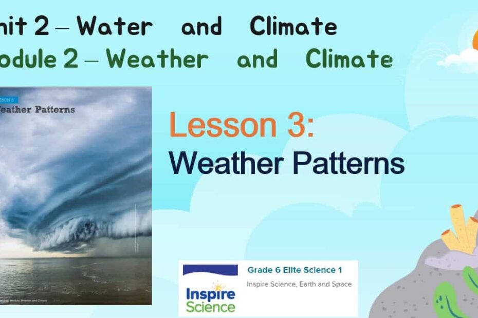 حل درس Weather Patterns العلوم المتكاملة الصف السادس - بوربوينت