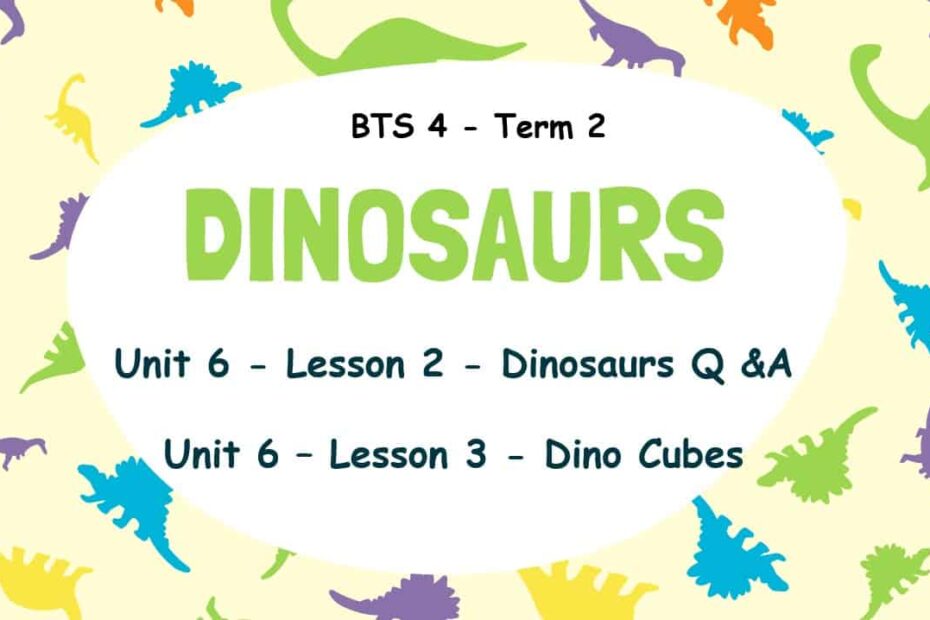 حل درس Dinosaurs Q &A - Dino Cubes اللغة الإنجليزية الصف الرابع - بوربوينت