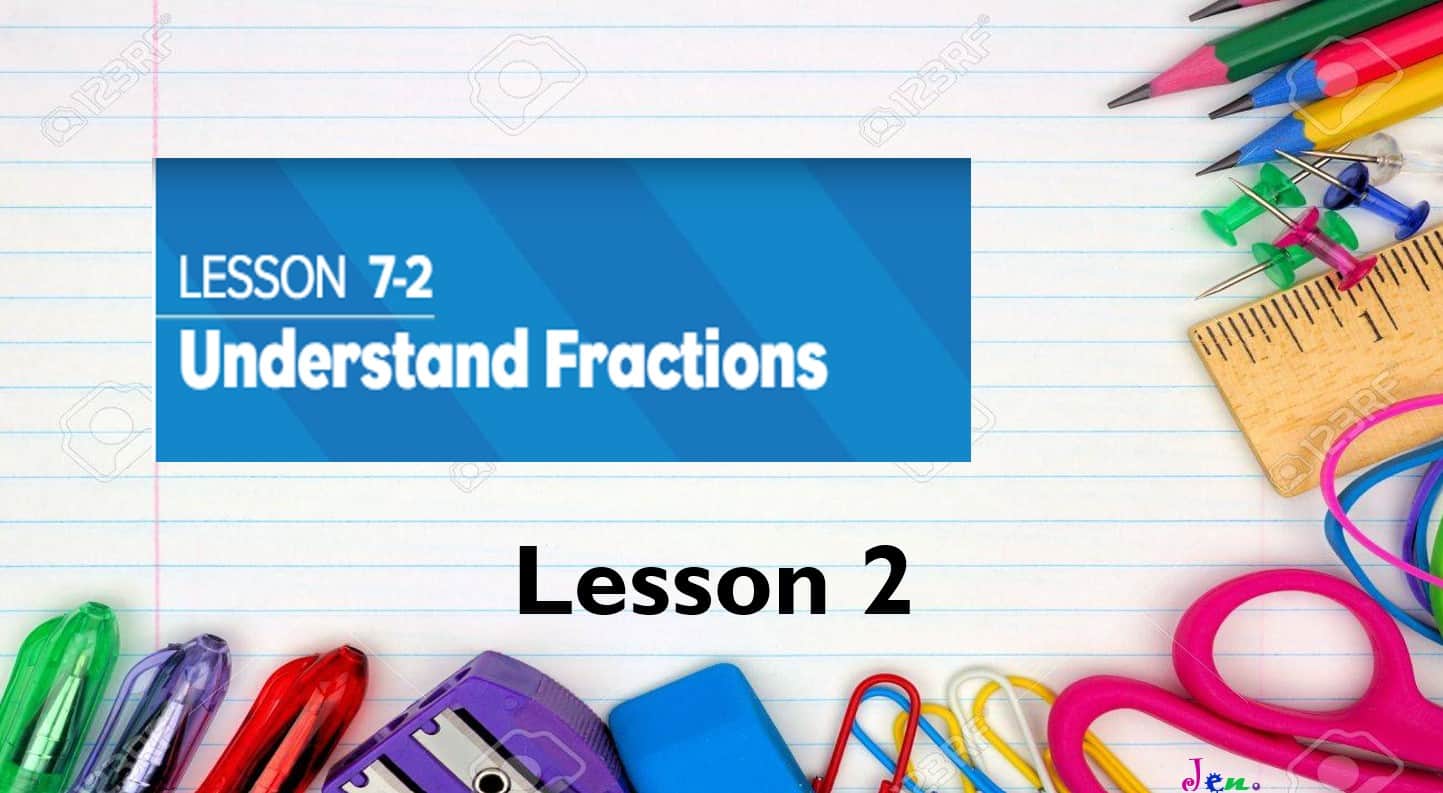 حل درس Understand fractions الرياضيات المتكاملة الصف الثالث - بوربوينت