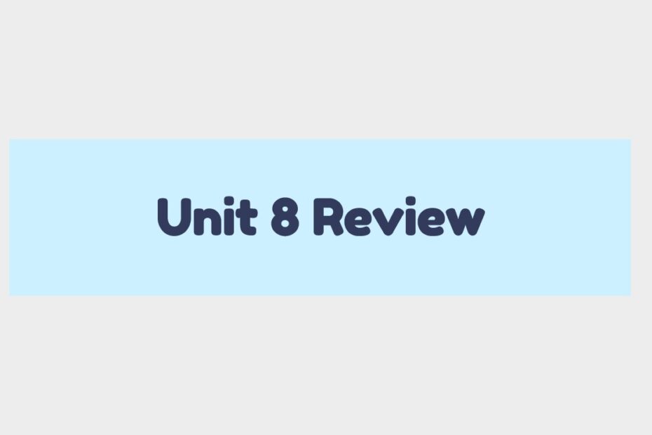 حل مراجعة Unit 8 Review الرياضيات المتكاملة الصف الثالث - بوربوينت