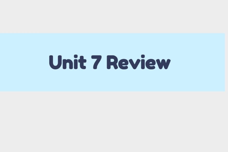 حل مراجعة Unit 7 Review الرياضيات المتكاملة الصف الثالث - بوربوينت
