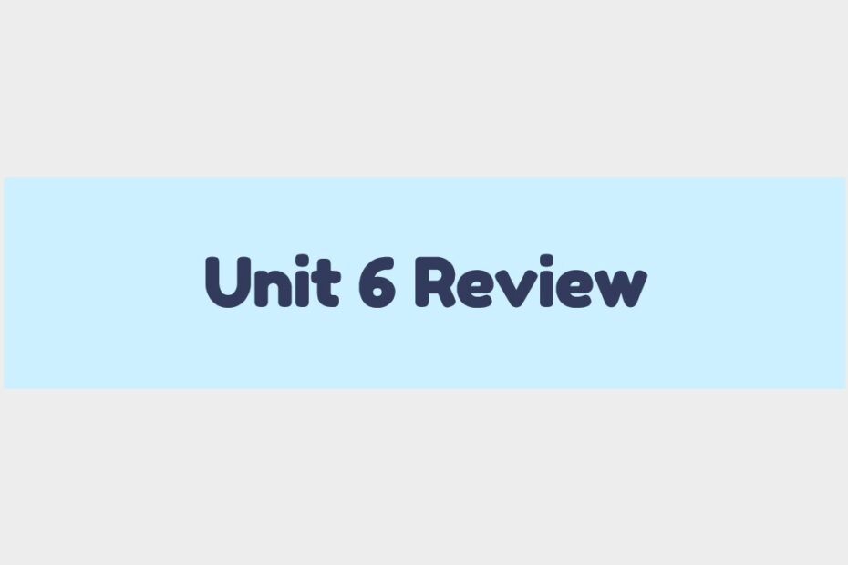 مراجعة Unit 6 Review الرياضيات المتكاملة الصف الثالث - بوربوينت