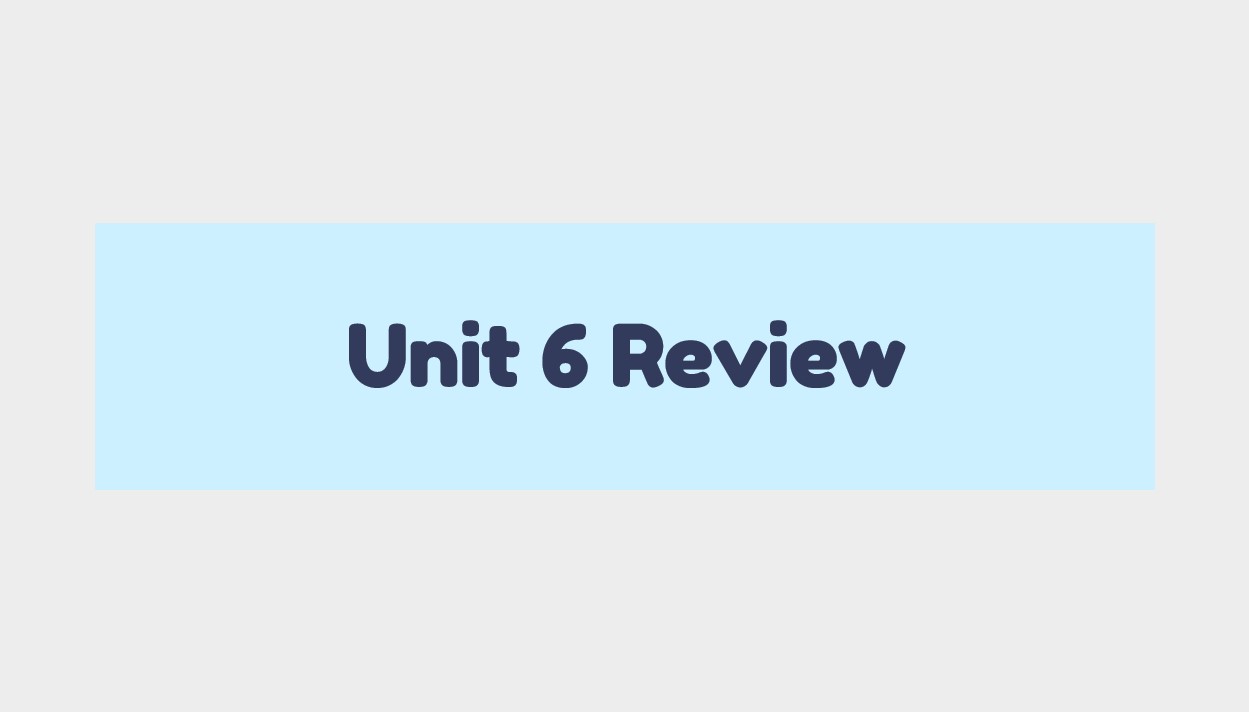مراجعة Unit 6 Review الرياضيات المتكاملة الصف الثالث - بوربوينت 