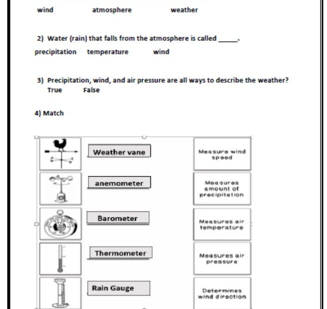 أوراق عمل Exam Practice Unit 4 العلوم المتكاملة الصف الثالث