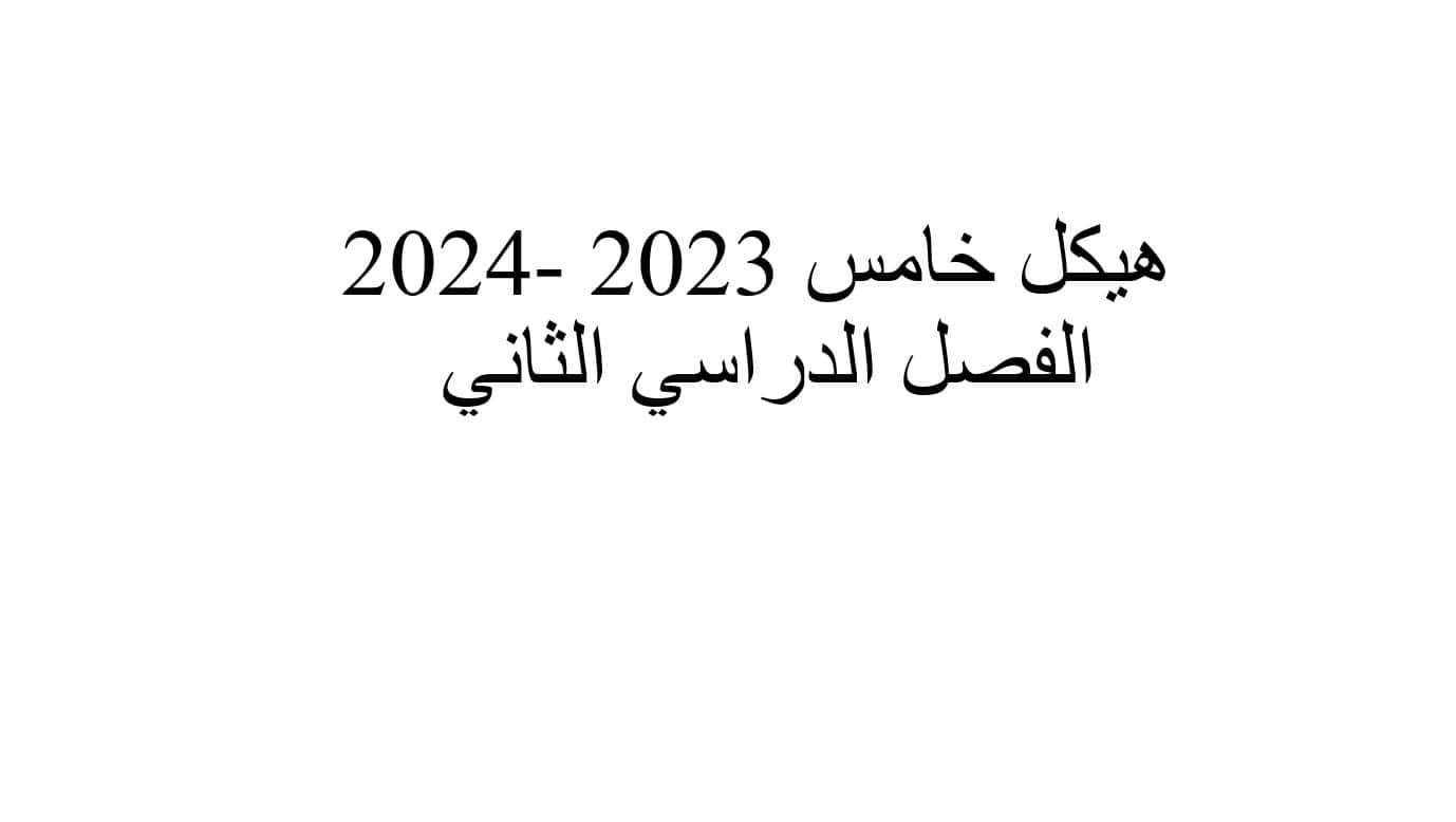 مراجعة الامتحان حسب الهيكلة الدراسات الإجتماعية والتربية الوطنية الصف الخامس - بوربوينت 