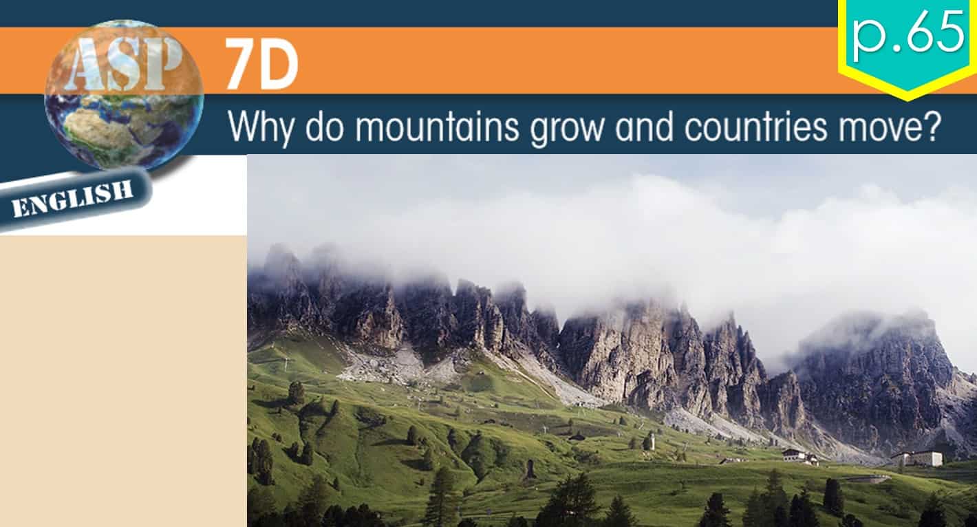 حل درس Why do mountains grow and countries move اللغة الإنجليزية الصف السادس Elite - بوربوينت