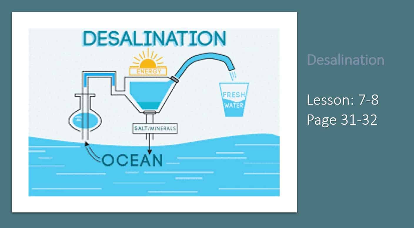 درس Desalination اللغة الإنجليزية الصف التاسع - بوربوينت