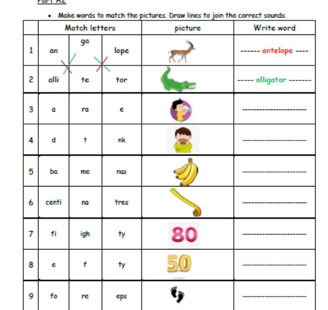 أوراق عمل مراجعة Vocabulary Unit 5 اللغة الإنجليزية الصف الثالث