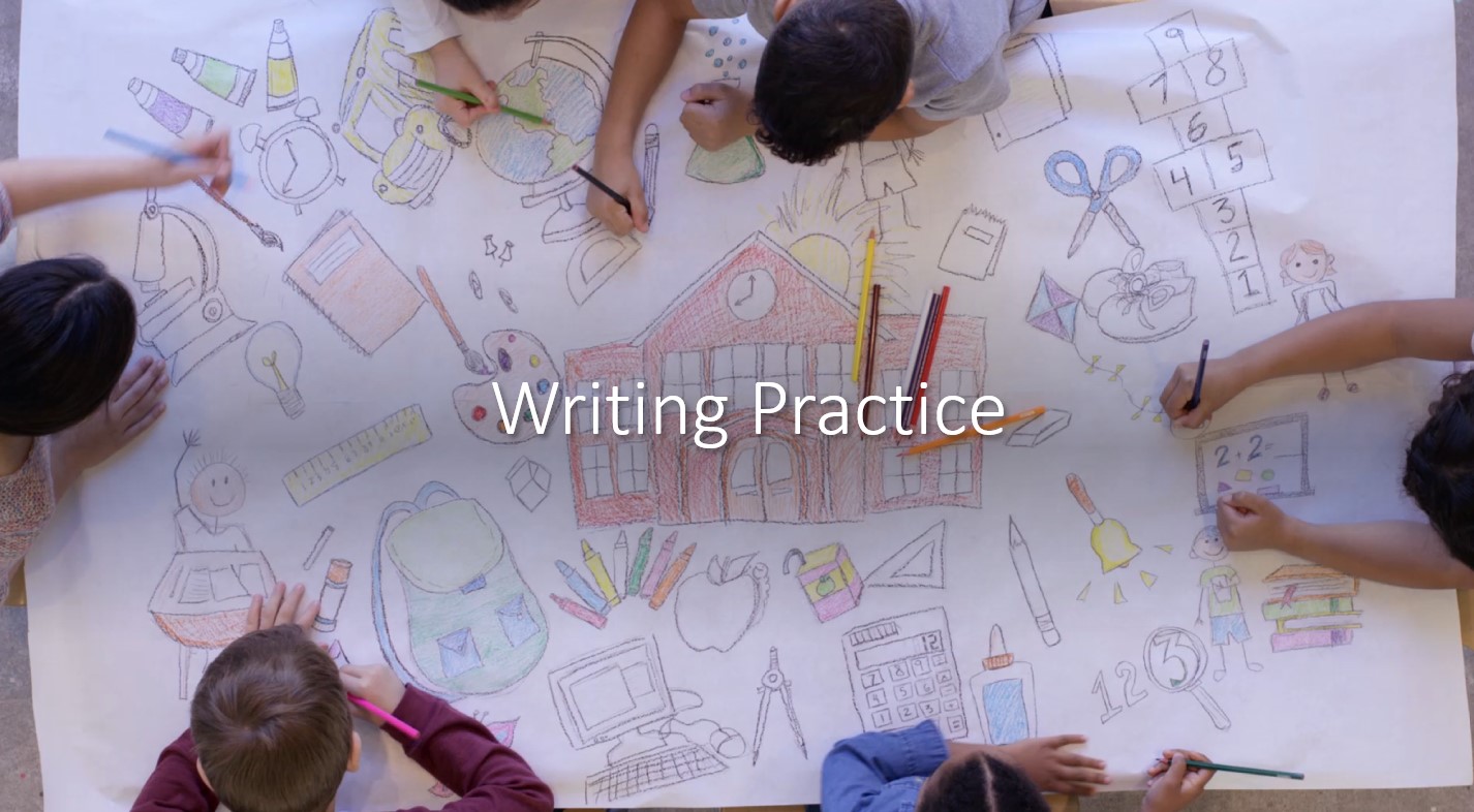 مراجعة Writing Practice اللغة الإنجليزية الصف الثالث - بوربوينت 