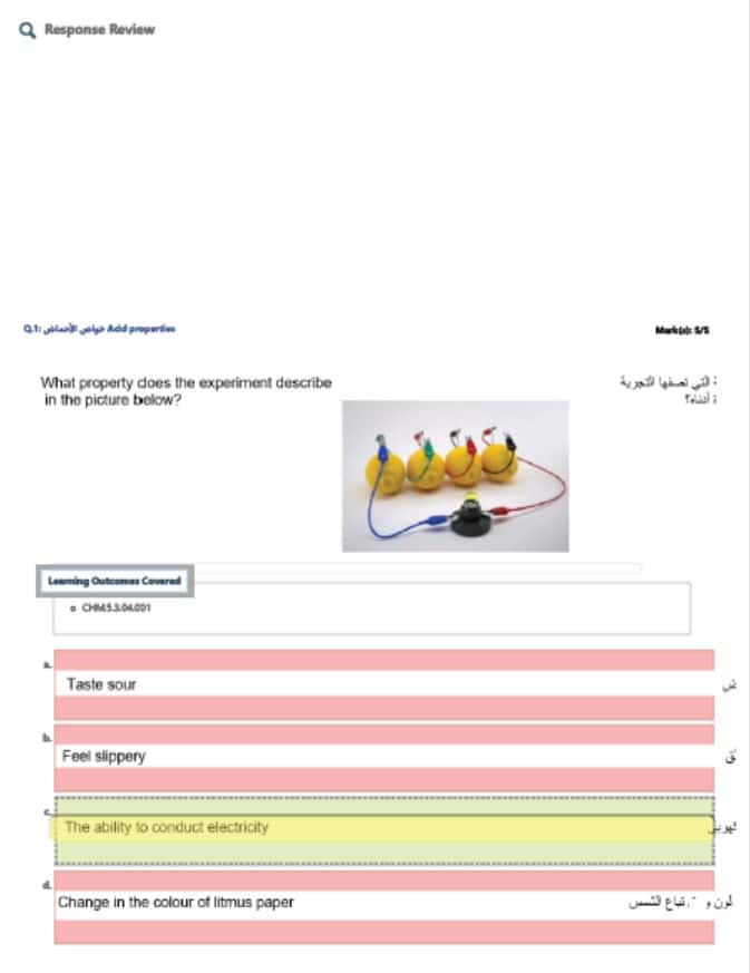 حل امتحان نهاية الفصل الكيمياء الصف الثاني عشر عام الفصل الدراسي الثاني 2022-2023