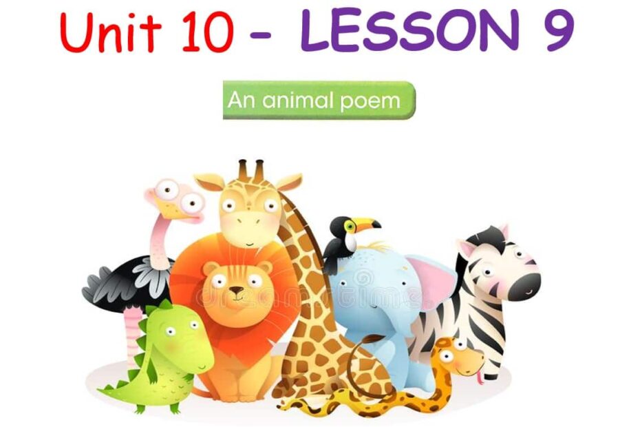 حل درس LESSON 9 An animal poem اللغة الإنجليزية الصف السادس - بوربوينت