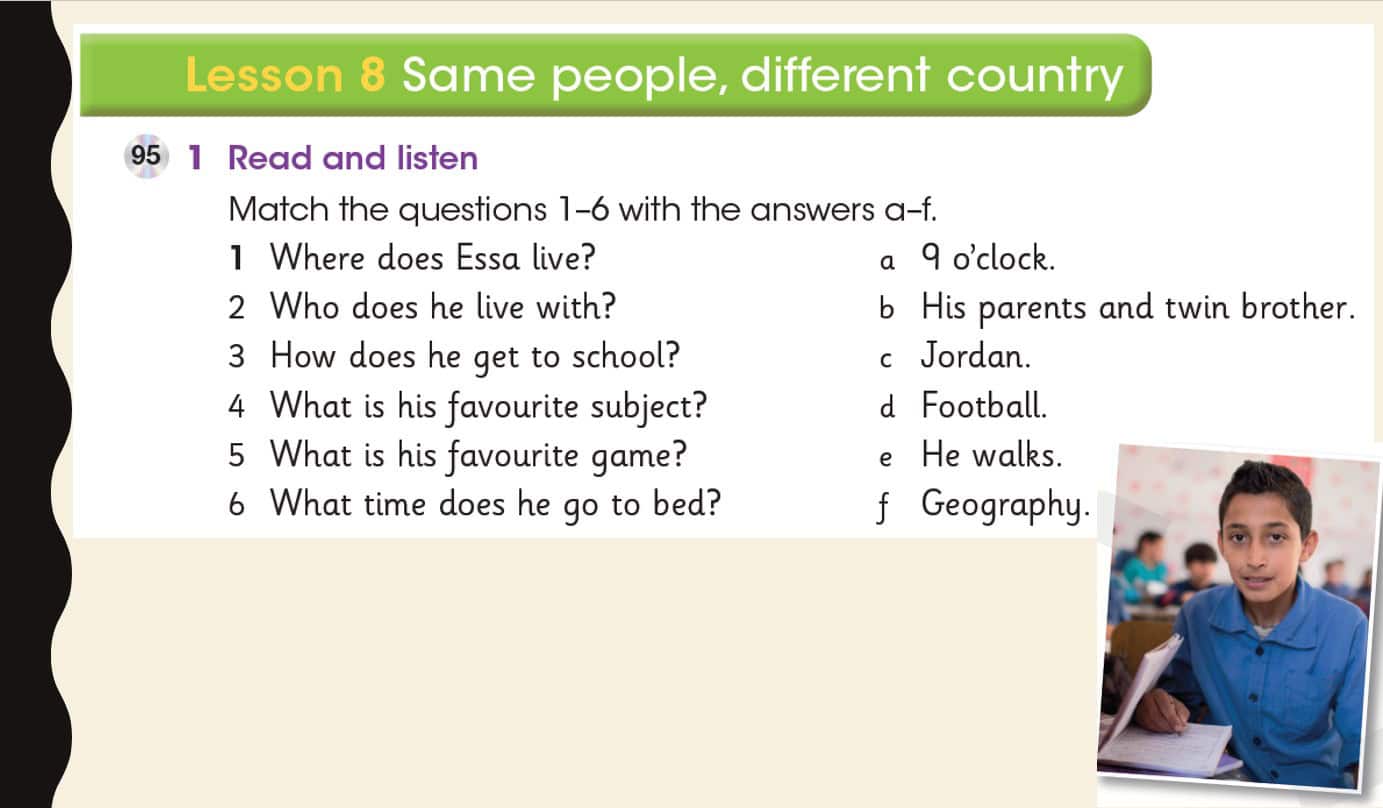 حل درس Lesson 8 Same people different country اللغة الإنجليزية الصف الرابع - بوربوينت