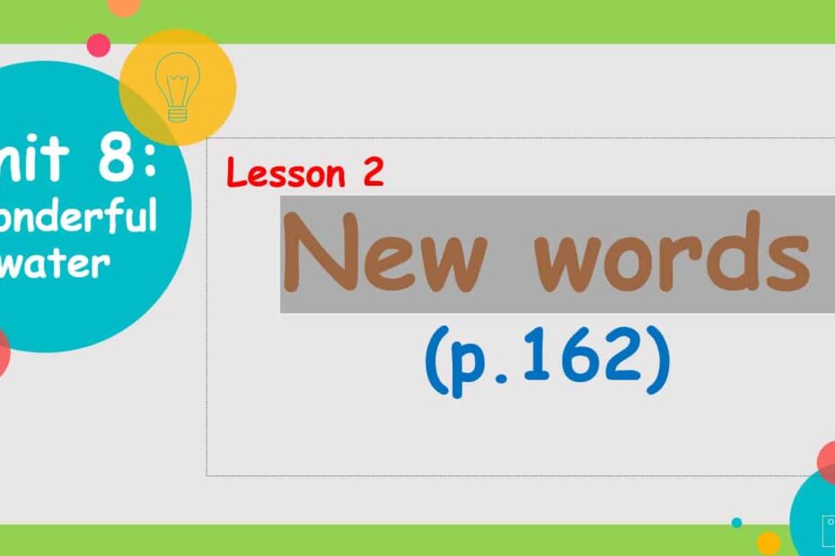 درس Lesson 2 New words اللغة الإنجليزية الصف الثاني - بوربوينت