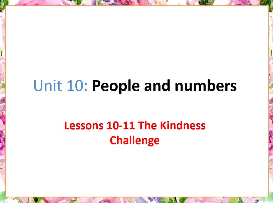 حل درس The Kindness Challenge اللغة الإنجليزية الصف السابع - بوربوينت