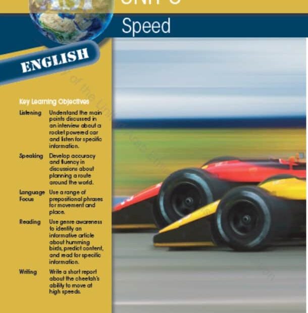 كتاب الطالب Unit 8 Speed اللغة الإنجليزية الصف السابع Elite