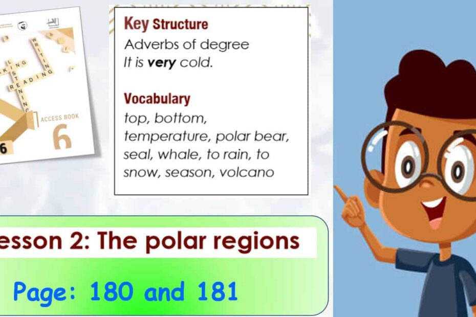 درس LESSON 2 The polar regions اللغة الإنجليزية الصف السادس Access - بوربوينت