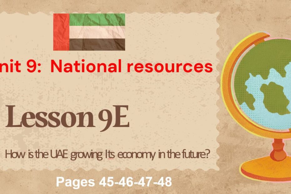 حل درس How is the UAE growing Its economy in the future اللغة الإنجليزية الصف الثامن متقدم - بوربوينت