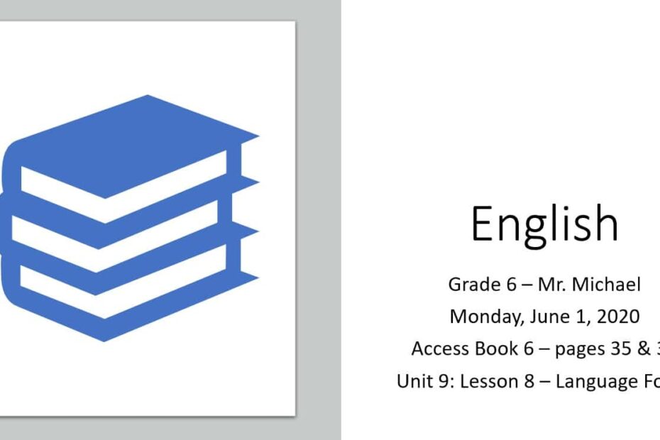 حل درس Language Focus اللغة الإنجليزية الصف السادس Access - بوربوينت