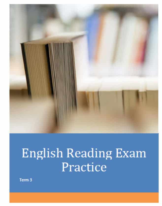 أوراق عمل Reading Exam Practice اللغة الإنجليزية الصف الثالث