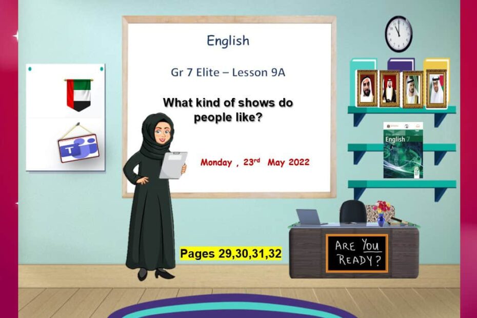 حل درس What kind of shows do people like اللغة الإنجليزية الصف السابع Elite - بوربوينت
