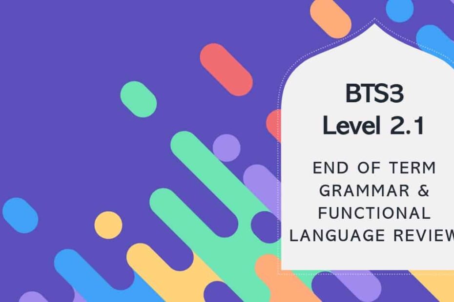 مراجعة Grammar & functional language review اللغة الإنجليزية الصف الثالث - بوربوينت