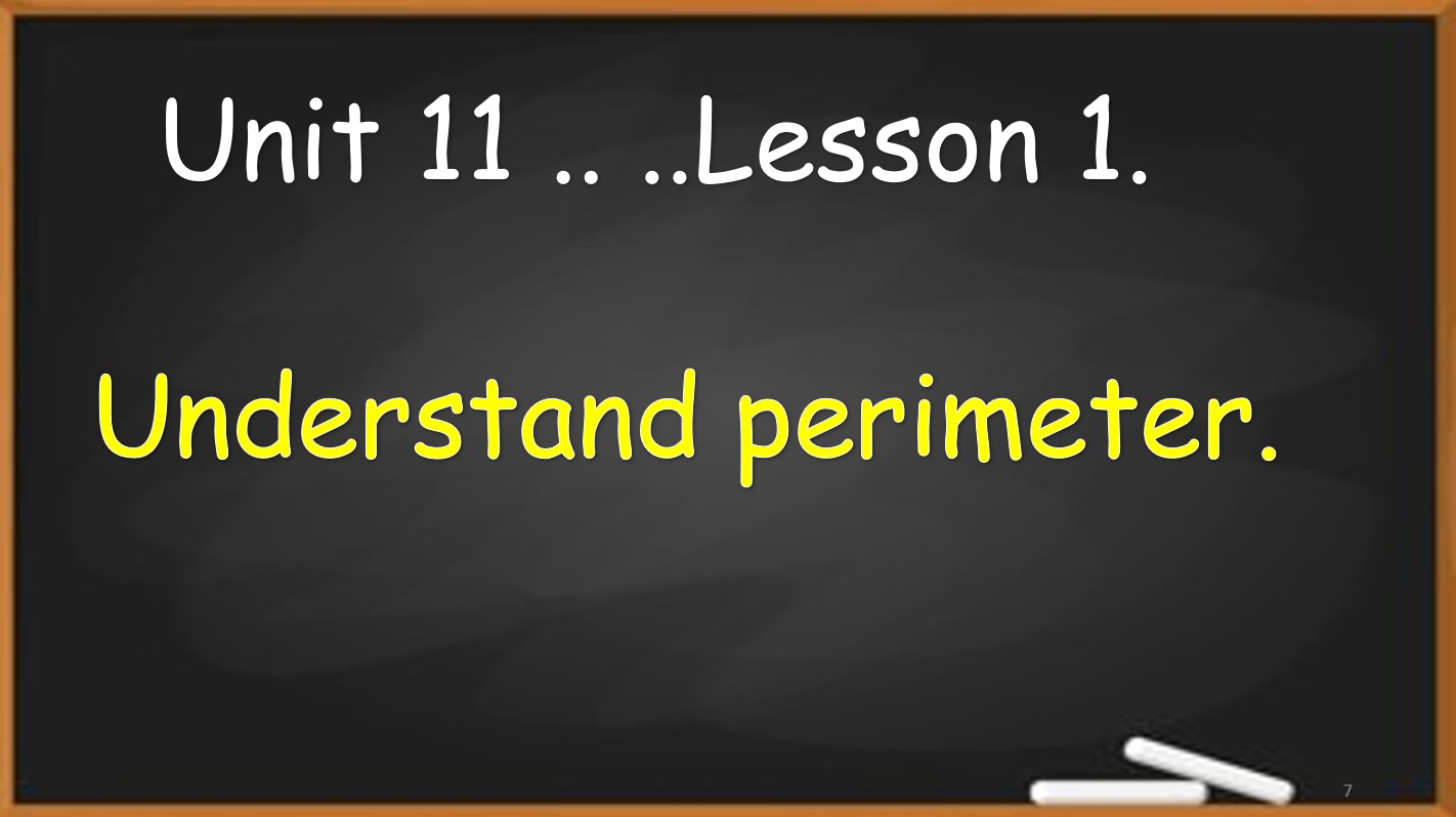 حل درس Understand perimeter الرياضيات المتكاملة الصف الثالث - بوربوينت 