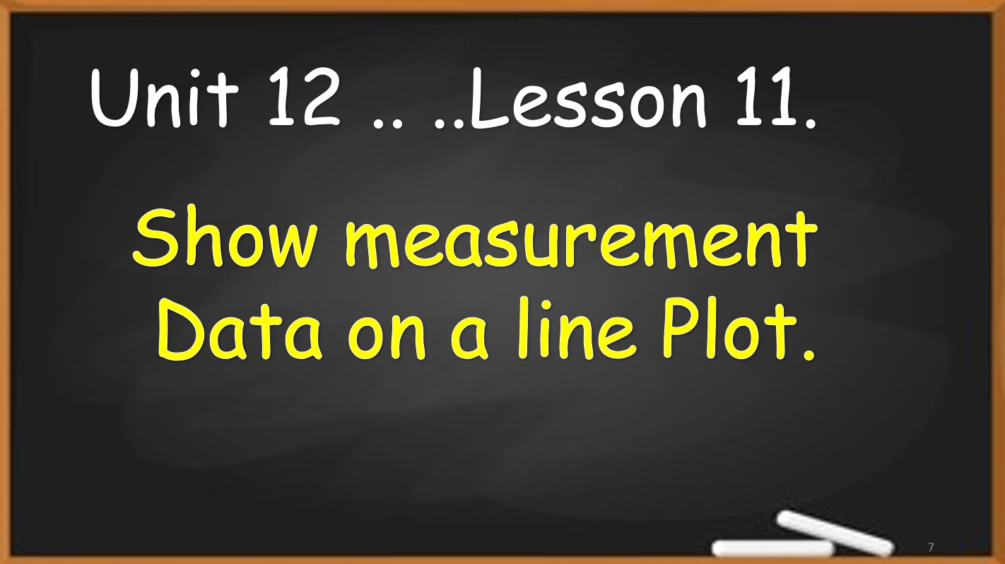 حل درس Show measurement Data on a line Plot الرياضيات المتكاملة الصف الثالث - بوربوينت