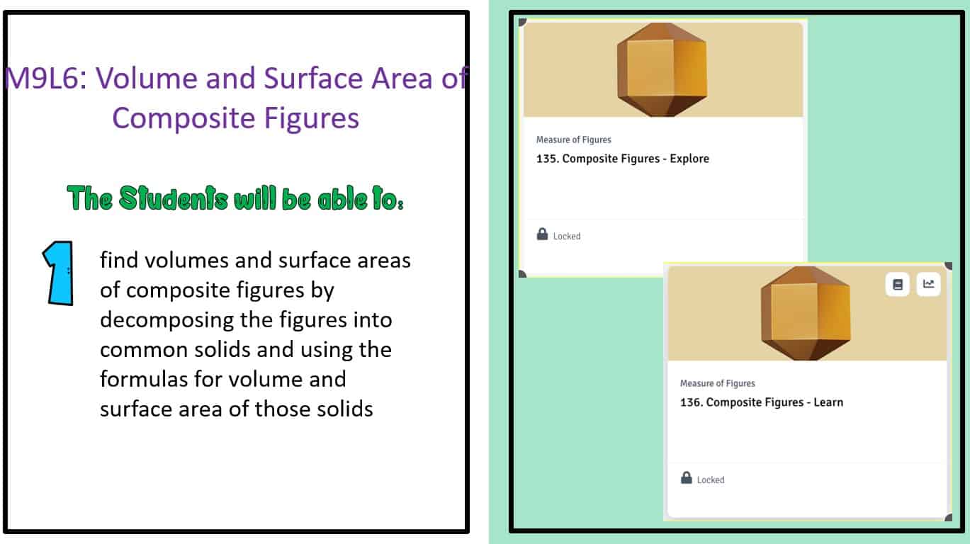 حل درس Volume and Surface Area of Composite Figures الرياضيات المتكاملة الصف السابع - بوربوينت 