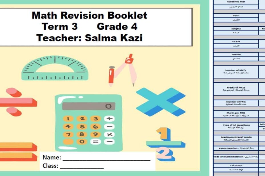 تجميع صفحات الهيكل الرياضيات المتكاملة الصف الرابع ريفيل