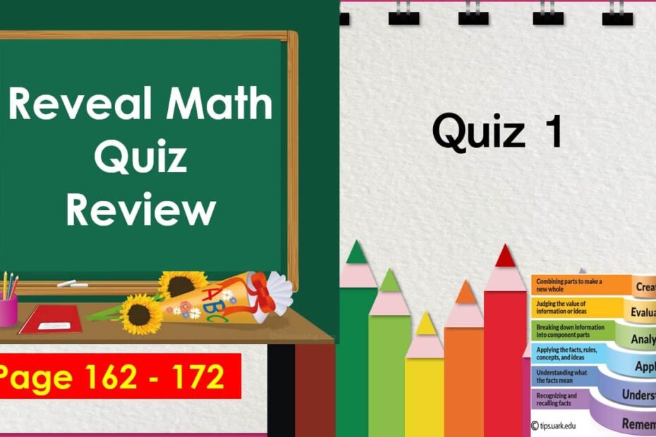 مراجعة الاختبار الأول Quiz Review الرياضيات المتكاملة الصف الثالث - بوربوينت