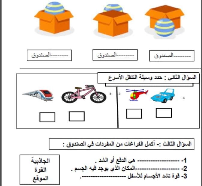 مراجع عامة للامتحان العلوم المتكاملة الصف الثاني