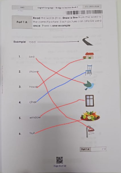 حل امتحان نهاية الفصل اللغة الإنجليزية الصف الثالث الفصل الدراسي الثالث 2023-2024