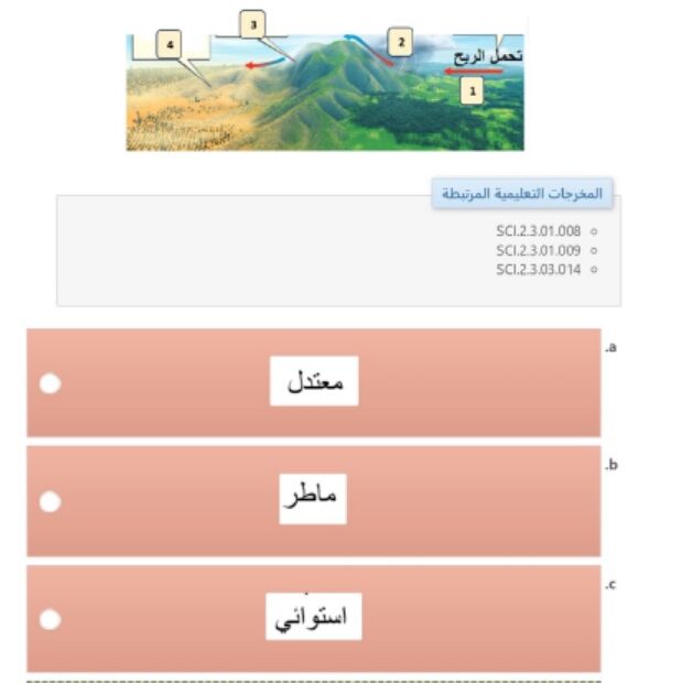 حل امتحان نهاية الفصل العلوم المتكاملة الصف الثامن عام الفصل الدراسي الثالث 2023-2024