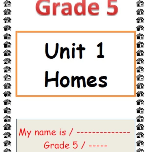 أوراق عمل Unit 1 Homes اللغة الإنجليزية الصف الخامس