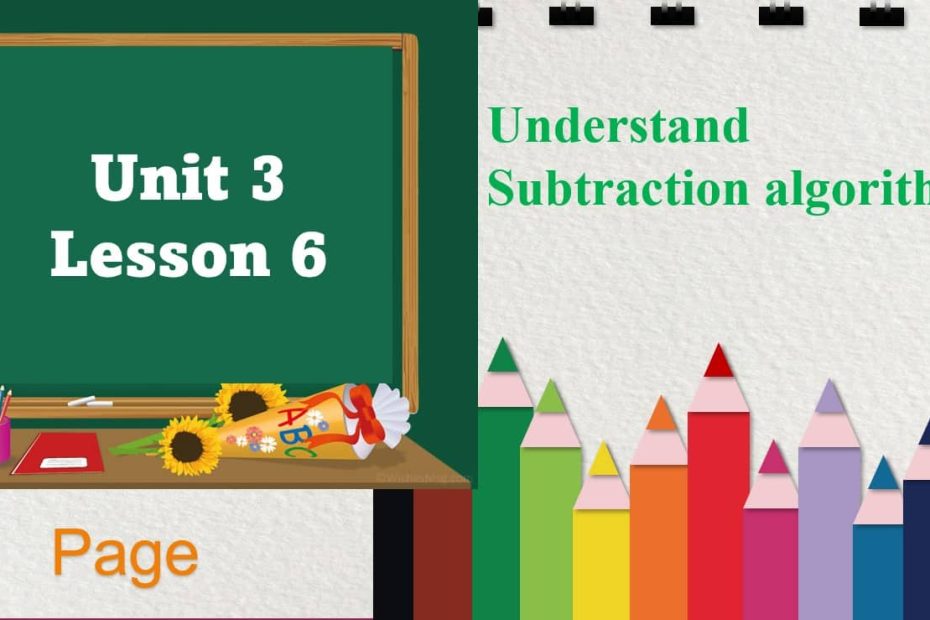 حل درس Understand Subtraction algorithm الرياضيات المتكاملة الصف الرابع - بوربوينت