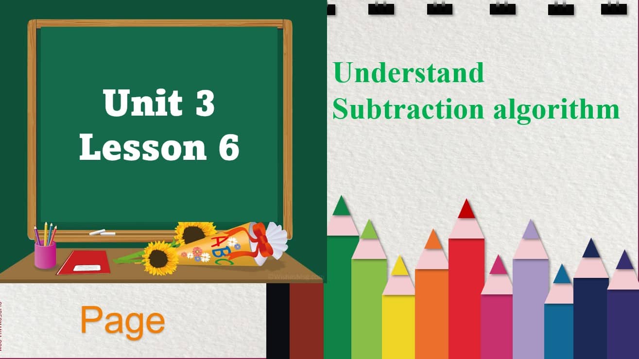 حل درس Understand Subtraction algorithm الرياضيات المتكاملة الصف الرابع - بوربوينت