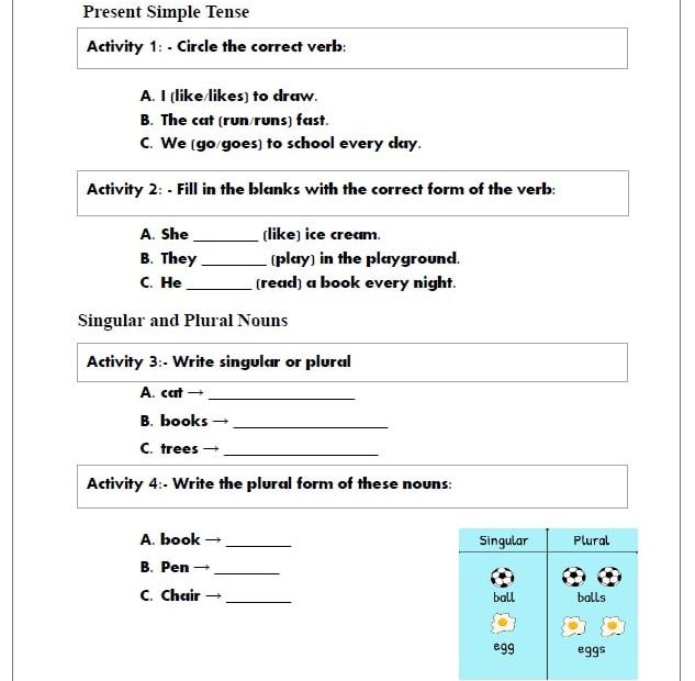 حل مراجعة Grammar Focus اللغة الإنجليزية الصف الرابع