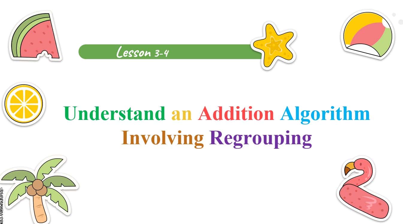 حل درس Understand an Addition Algorithm Involving Regrouping الرياضيات المتكاملة الصف الرابع - بوربوينت