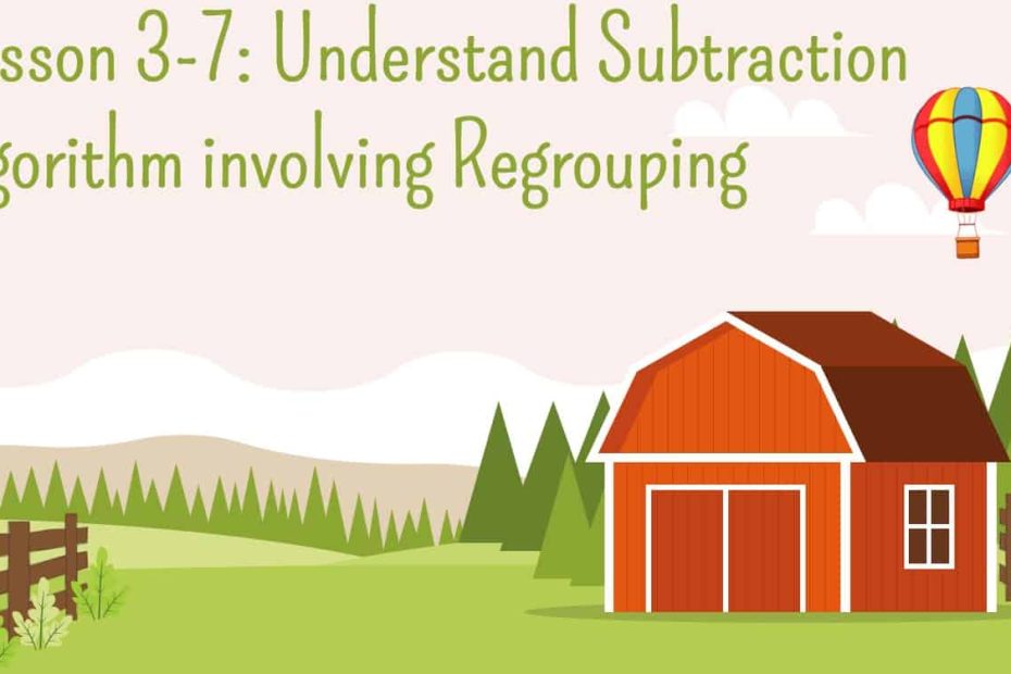 حل درس Understand Subtraction algorithm involving Regrouping الرياضيات المتكاملة الصف الرابع - بوربوينت