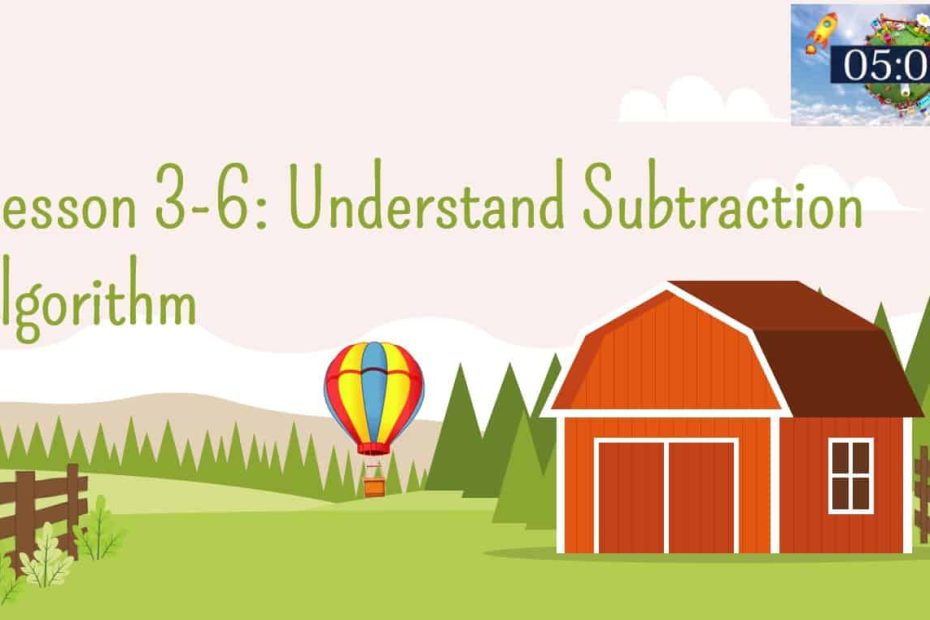 حل درس Understand Subtraction algorithm الرياضيات المتكاملة الصف الرابع - بوربوينت