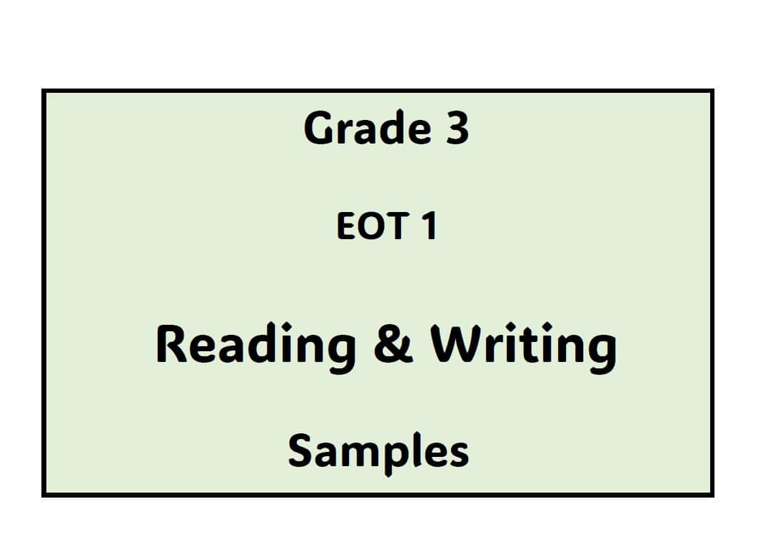 مراجعة عامة Reading & Writing اللغة الإنجليزية الصف الثالث