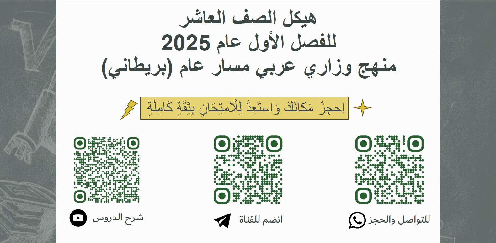 حل أسئلة هيكل امتحان الرياضيات المتكاملة الصف العاشر عام 