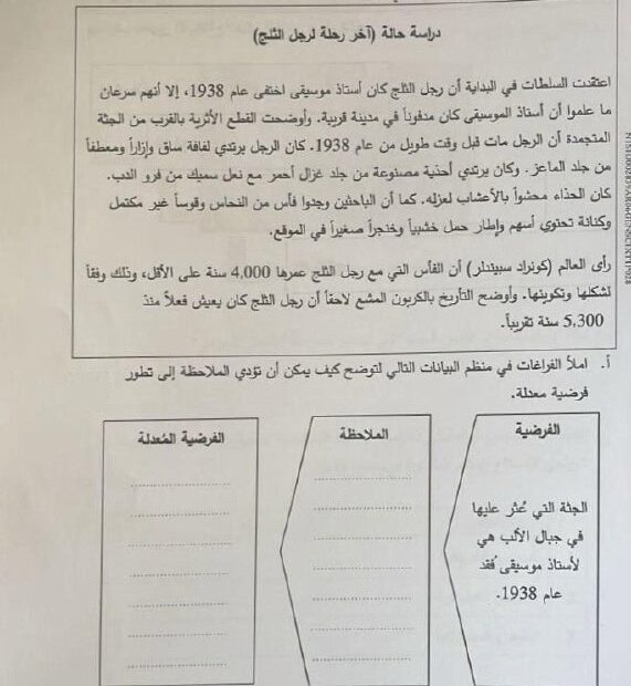 امتحان نهائي العلوم المتكاملة الصف السادس عام بريدج الفصل الدراسي الأول 2024-2025