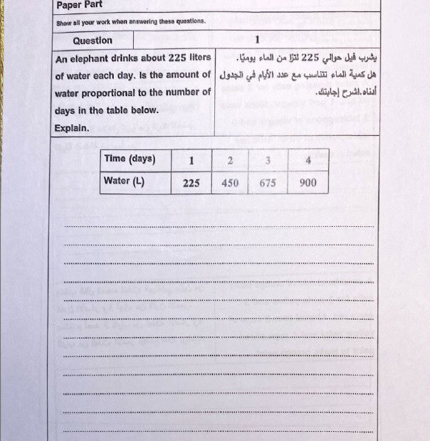 امتحان نهائي الجزء الورقي الرياضيات المتكاملة الصف السابع ريفيل الفصل الدراسي الأول 2023-2024