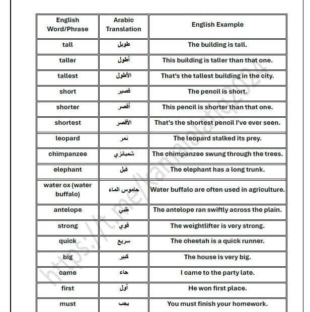 حل أوراق عمل الوحدة الخامسة اللغة الإنجليزية الصف الثالث