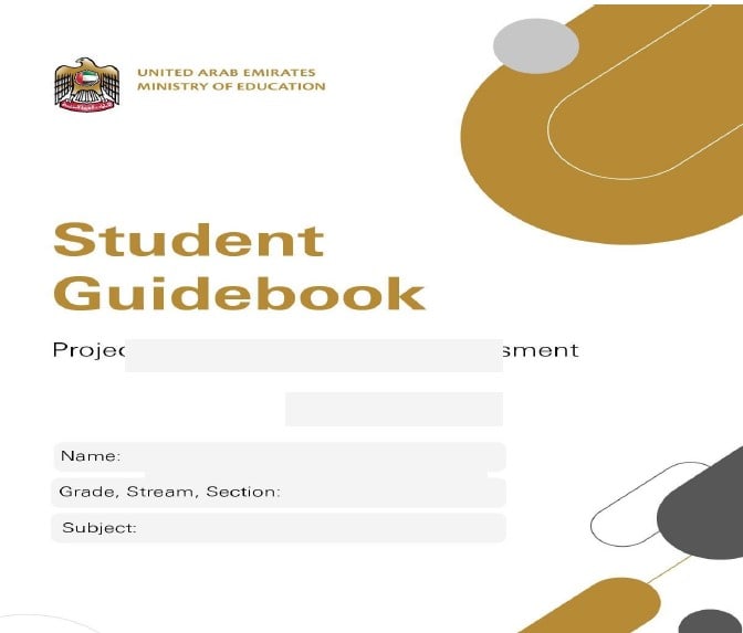 Student Guidebook Project Based Learning and Assessment باللغة العربية اللغة الإنجليزية الصف السادس